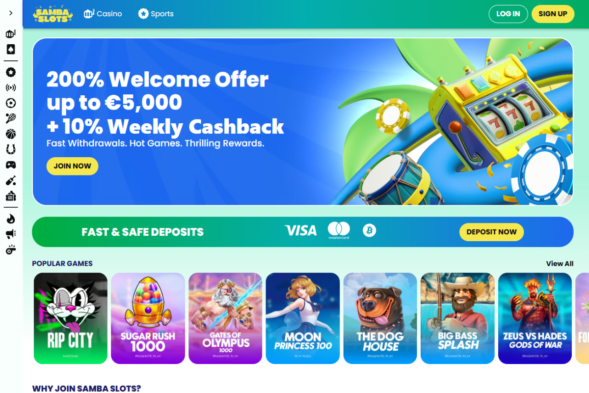 samba slots Καινουργια online casino